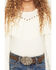 Image #3 - Shyanne Girls' Josie Fringe Studded Long Sleeve Shirt, Cream, hi-res