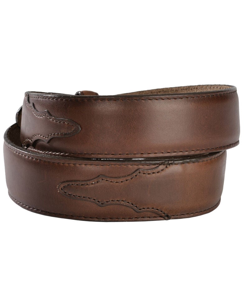 Justin Men's Classics Oiled Brown Western Belt Sheplers