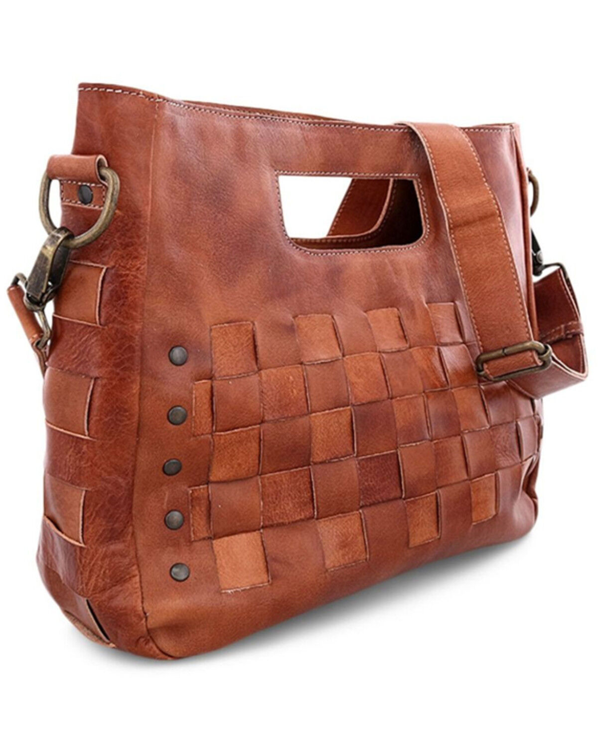 Image #3 - Bed Stu Women's Orchid Dip Dye Crossbody Handbag, Cognac, hi-res