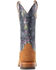 Image #2 - Ariat Men's Frontier Aloha Roughout Western Boots - Broad Square Toe, Brown, hi-res