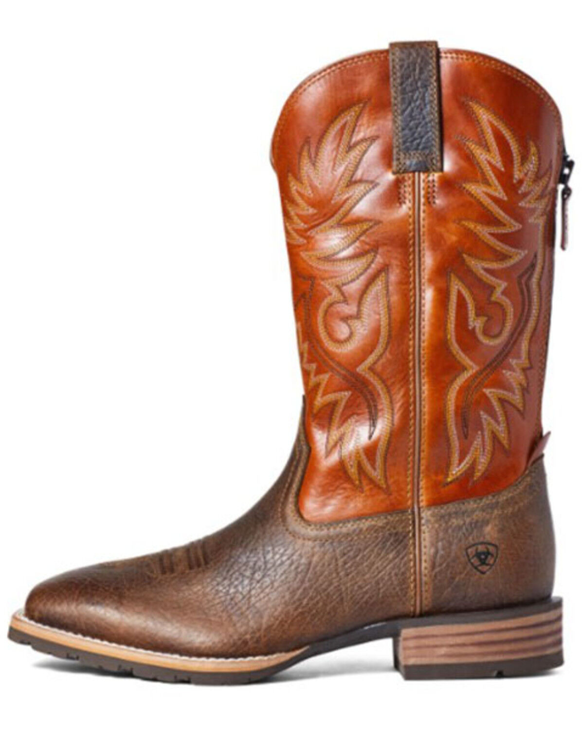 Image #2 - Ariat Men's Hybrid Big Boy Western Work Boots - Square Toe, Brown, hi-res