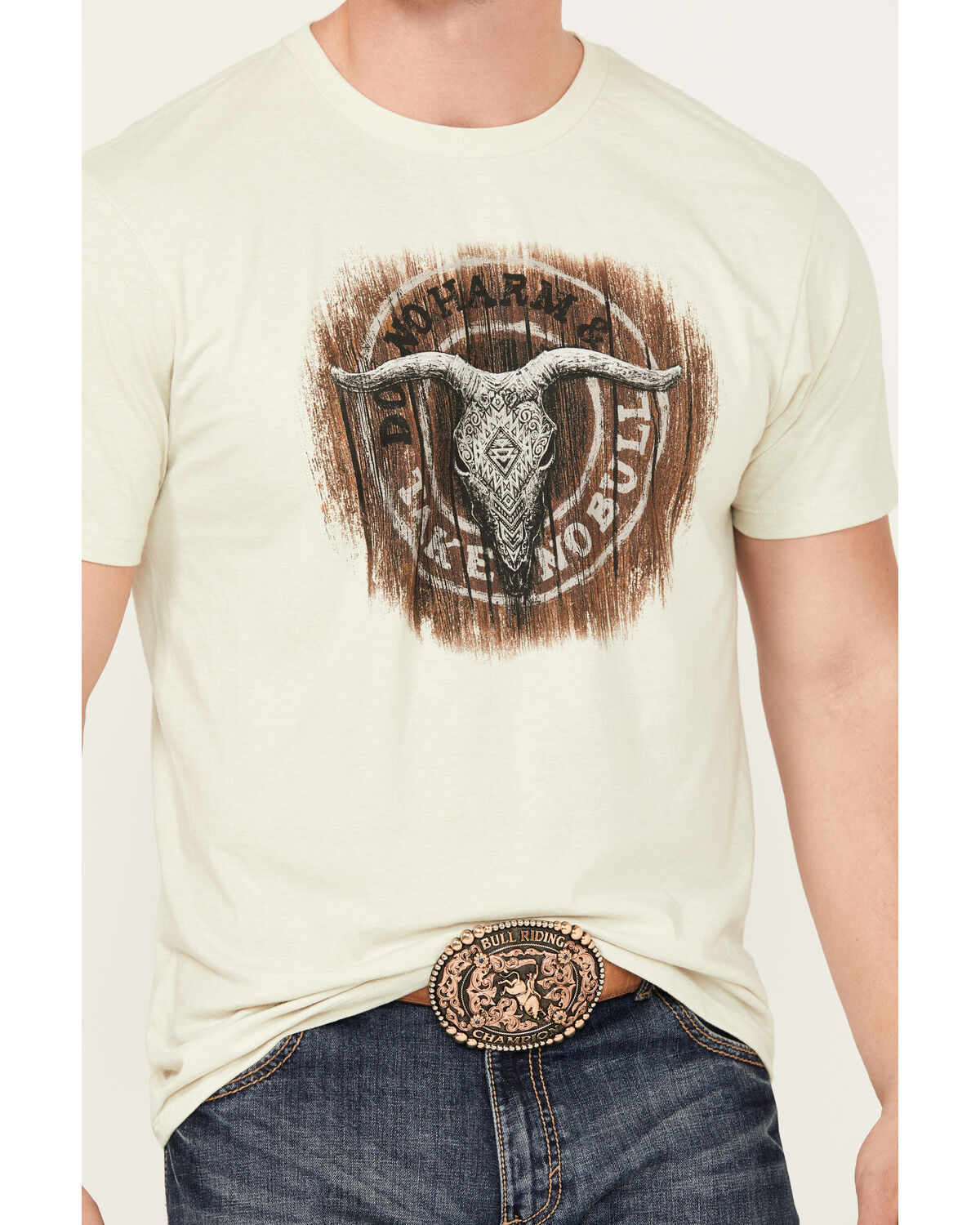 Image #3 - Cody James Men's Do No Harm Take No Bull Short Sleeve Graphic T-Shirt, , hi-res