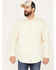 Image #1 - Resistol Men's Aspen Solid Button Down Western Shirt , Cream, hi-res