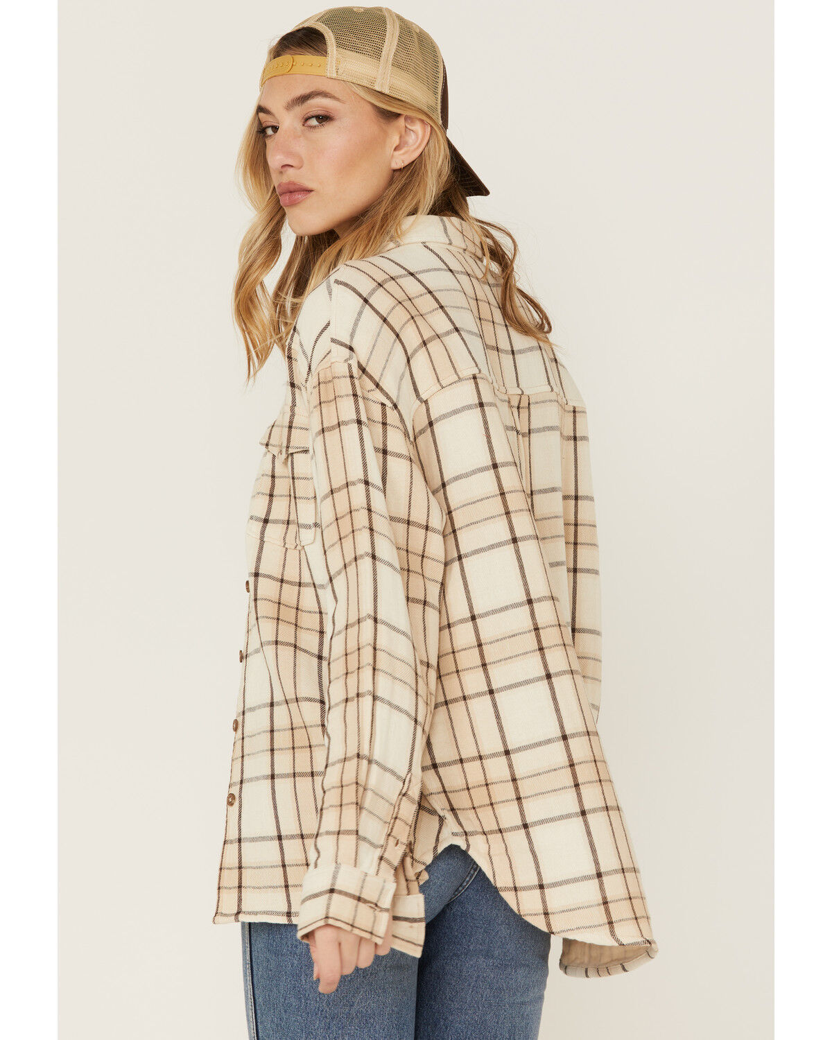 Image #3 - Cleo + Wolf Women's Breezy Sprint Plaid Print Long Sleeve Shirt, , hi-res