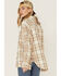 Image #3 - Cleo + Wolf Women's Breezy Sprint Plaid Print Long Sleeve Shirt, , hi-res