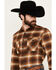 Image #2 - Pendleton Men's Burnside Plaid Print Long Sleeve Button-Down Flannel Shirt, Brown, hi-res