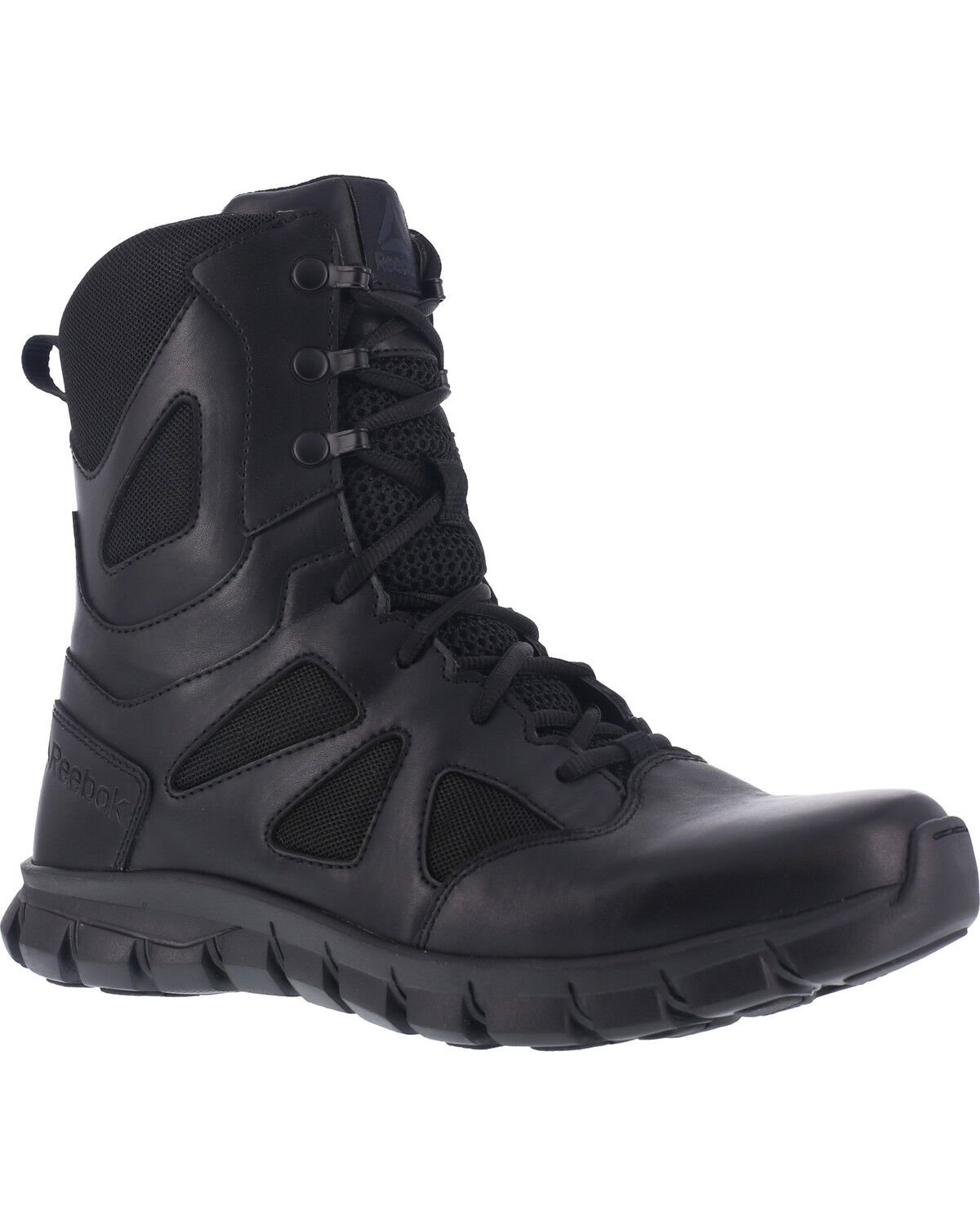 Image #1 - Reebok Men's 8" Sublite Cushion Tactical Boots - Soft Toe, Black, hi-res