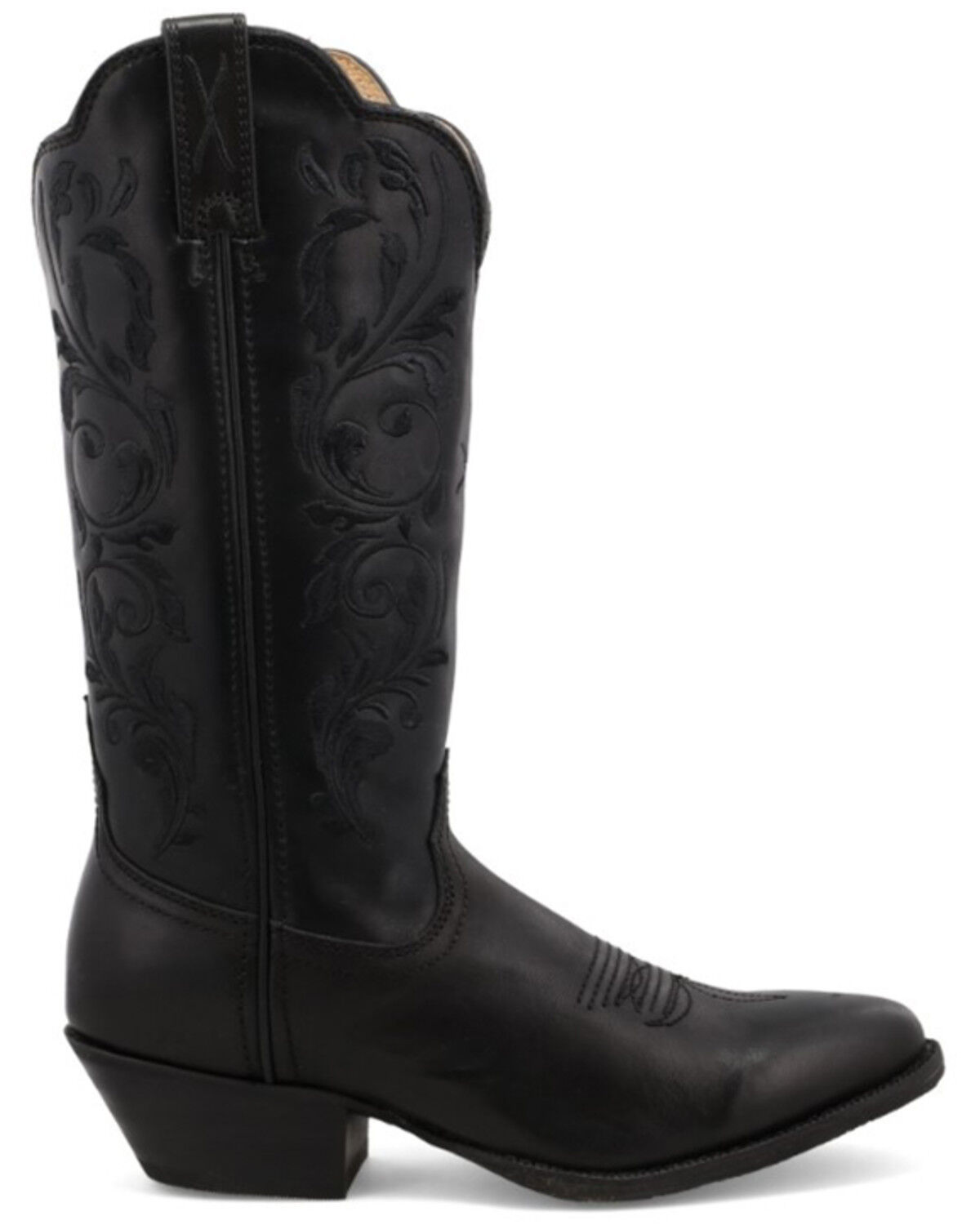Image #2 - Twisted X Women's 12" Western Boot - Round Toe, Black, hi-res