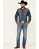 Wrangler Retro Men's Holstein Medium Wash Stretch Slim Straight Jeans - Tall , Blue, hi-res