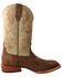 Image #2 - Hooey by Twisted X Men's CellSole Leather Western Boots - Broad Square Toe, Brown, hi-res