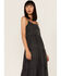 Cleo + Wolf Women's Tiered Relaxed Fit Midi Dress, Black, hi-res