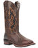 Image #1 - Laredo Women's Lockhart Studded Performance Western Boots - Broad Square Toe, Dark Brown, hi-res