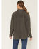 Image #4 - Carhartt Women's Oversized Fit Heavyweight Waffle Knit Work Shirt, Charcoal, hi-res