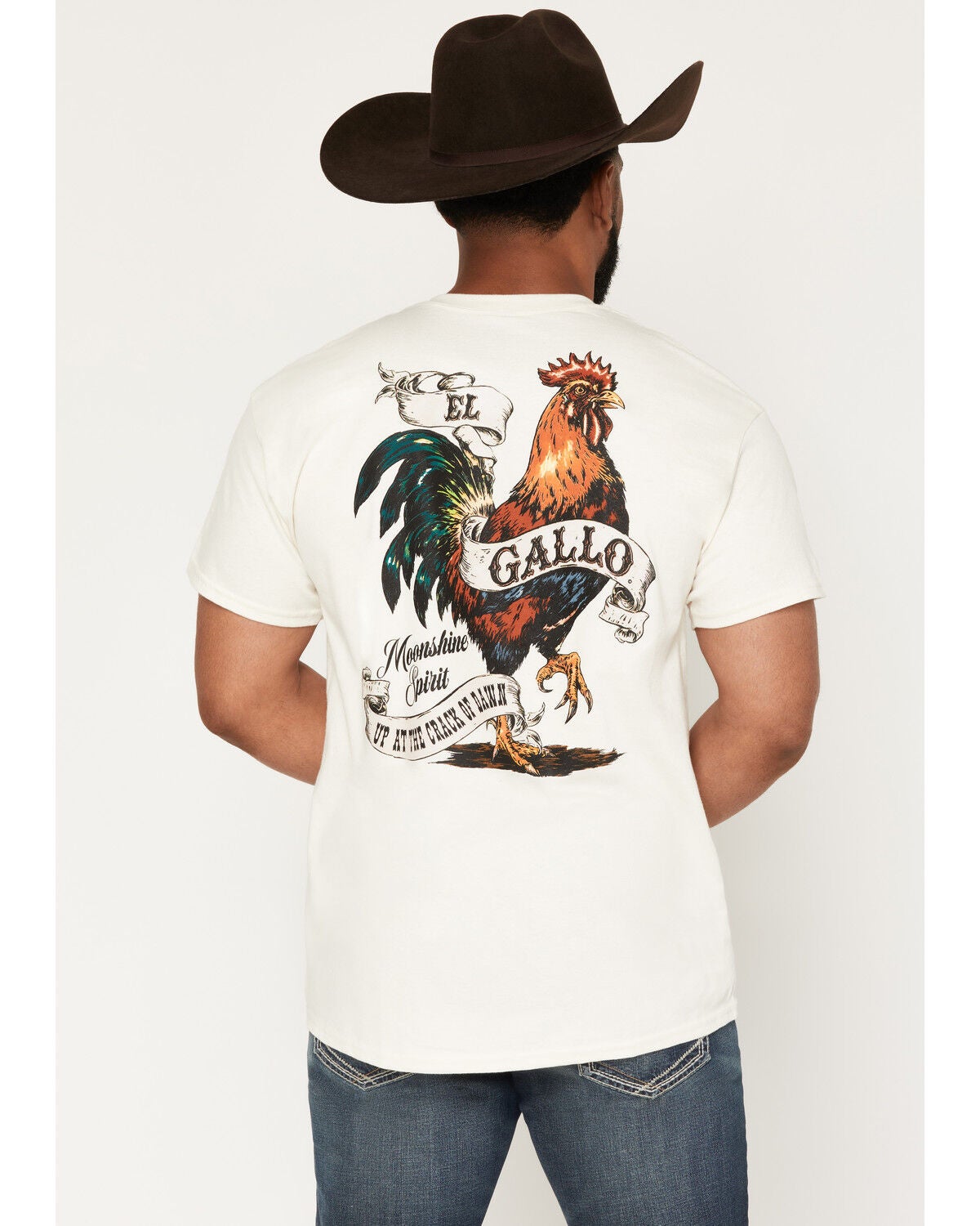 Moonshine Spirit&reg;&nbsp;Men's El Gallo Short Sleeve Graphic T-Shirt, Cream, hi-res