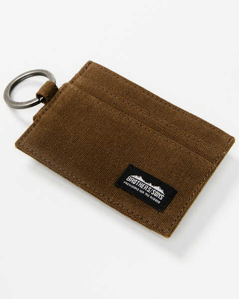 Brothers and Sons Brown Keychain & Credit Card Wallet, Olive, hi-res