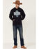 Cowboy Hardware Men's Navy Breed Graphic Hooded Sweatshirt , Navy, hi-res
