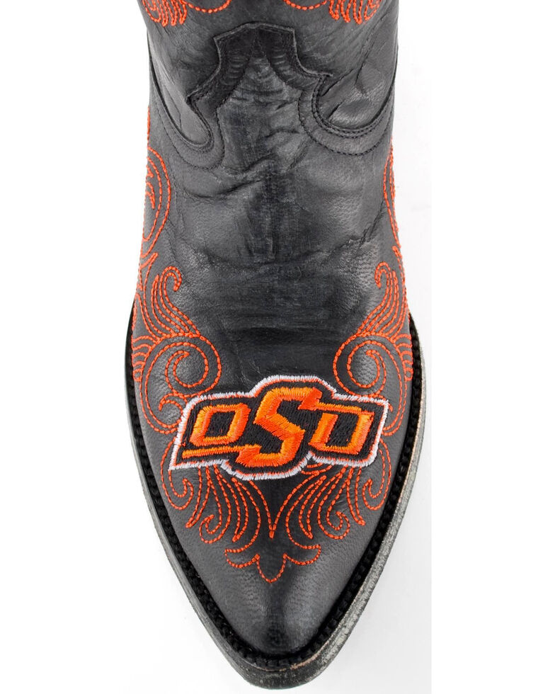 Gameday Oklahoma State University Cowgirl Boots - Pointed Toe, Black, hi-res