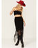 Image #1 - Wild Moss Women's Jacquard Lace Skirt, Black, hi-res