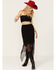 Image #1 - Wild Moss Women's Jacquard Lace Skirt , Black, hi-res