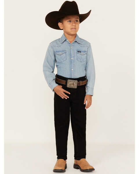 Image #1 - Cody James Boys' Night Rider Straight Leg Jeans - Sizes 8-20, Black, hi-res