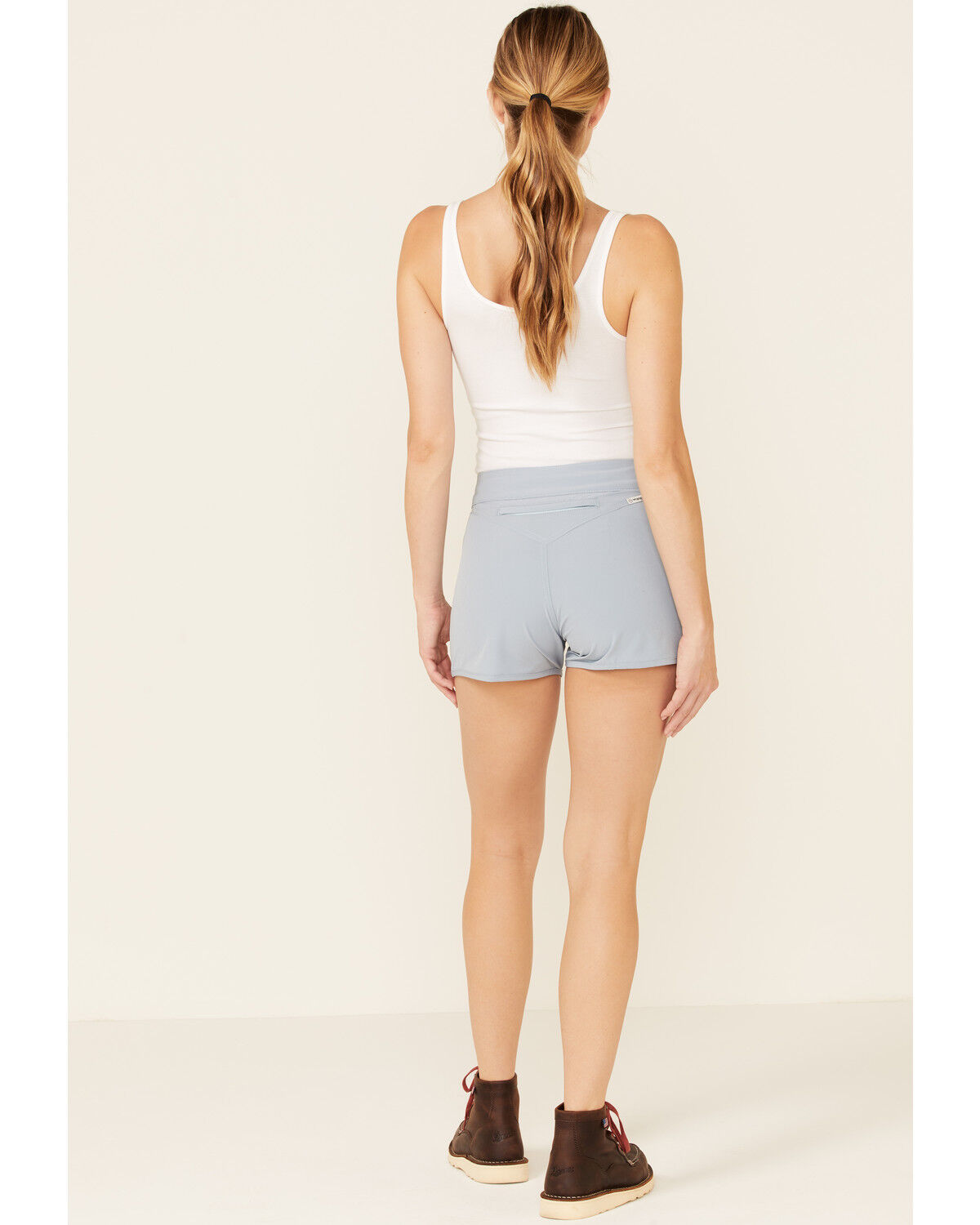 Image #2 - Wrangler Women's Trail Run Shorts, Light Blue, hi-res