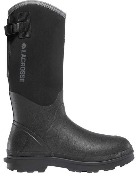Image #1 - LaCrosse Men's 14" Alpha Range Utility Boots - Round Toe, Black, hi-res