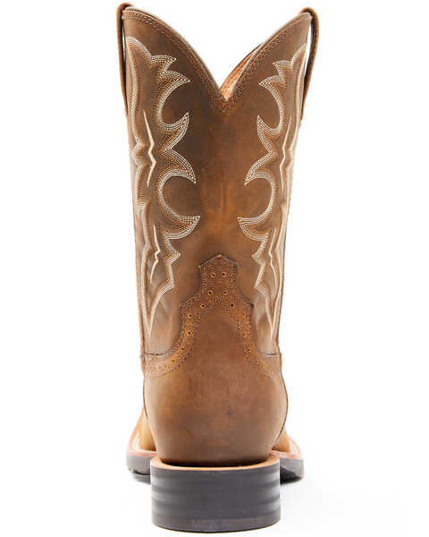Image #5 - Wrangler Footwear Men's All-Around Western Boots - Broad Square Toe, Brown, hi-res