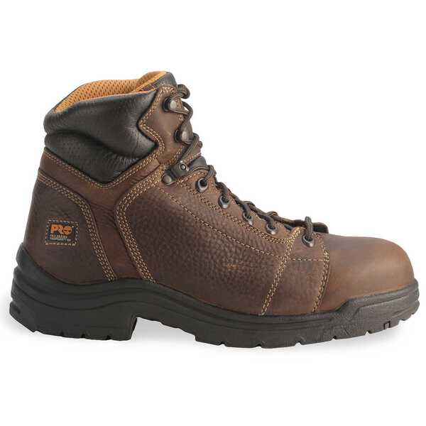 Image #2 - Timberland PRO TiTAN 6" Lace-Up Boots - Composite Toe, Brown, hi-res