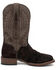 Image #2 - El Dorado Men's Hippo Chocolate Exotic Western Boot - Broad Square Toe, Chocolate, hi-res