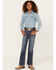 Image #1 - Ariat Girls' Esmeralda Dresden Bootcut Jeans, Blue, hi-res