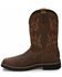 Justin Men's Driller Western Work Boots - Steel Toe, Tan, hi-res