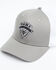 Image #1 - Hawx Men's Ribbon Logo Shield Patch Ball Cap, Grey, hi-res