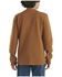 Carhartt Boys' Logo Henley Pocket Long Sleeve Shirt, Medium Brown, hi-res