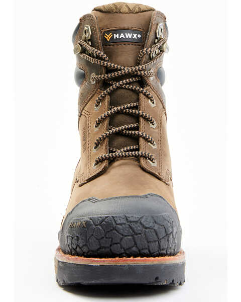 Image #4 - Hawx Men's 8" Legion Sport Work Boots - Nano Composite Toe, Brown, hi-res