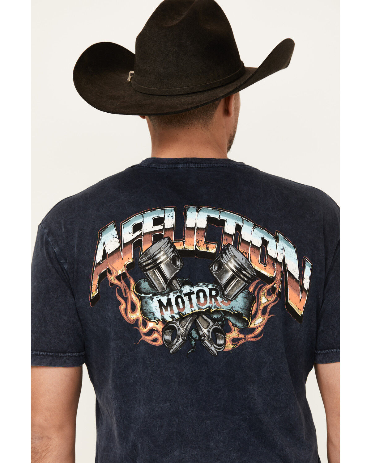 Image #3 - Affliction Men's AC Eagle Fire Short Sleeve Graphic T-Shirt, Black, hi-res