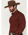 Image #2 - Cinch Men's Polka Dot Print Long Sleeve Button-Down Stretch Western Shirt, Burgundy, hi-res