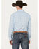 George Strait by Wrangler Men's Paisley Print Long Sleeve Button-Down Western Shirt, Blue, hi-res