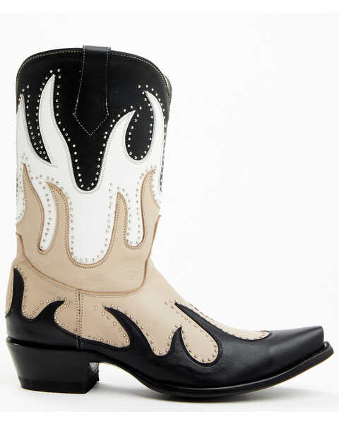 Image #2 - Yippee Ki Yay by Old Gringo Women's Fire Soul Western Boots - Snip Toe, Black/white, hi-res
