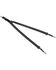 Image #1 - Nocona Black Leather Suspenders, Black, hi-res