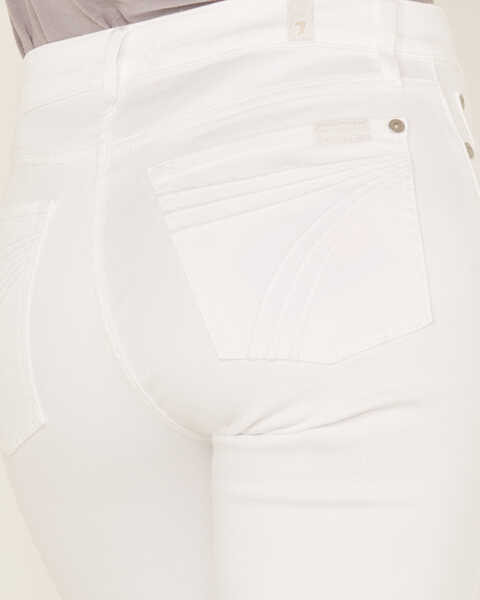 Image #4 - 7 For All Mankind Women's Luxe High Rise Denim Jeans, White, hi-res