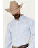 Image #2 - Ariat Men's Pro Series Dabney Checkered Print Long Sleeve Button-Down Western Shirt - Tall , Light Blue, hi-res