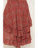 Image #4 - Cleo + Wolf Women's Plaid Print High Low Ruffle Midi Skirt, Rose, hi-res