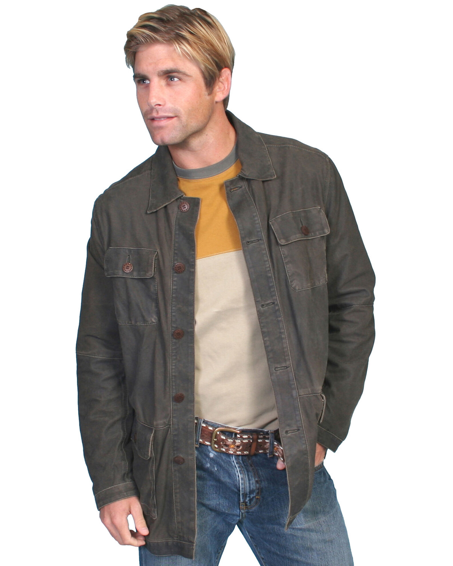 Product Name Scully Contemporary Men s Two Tone Grey Leather Jacket