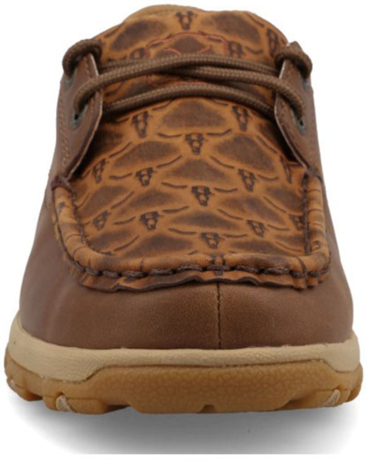 Image #4 - Twisted X Women's Boat Shoe Driving Mocs, Brown, hi-res