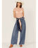 Image #2 - Free People Women's Keep It Simple Lace Short Sleeve Top, Pink, hi-res