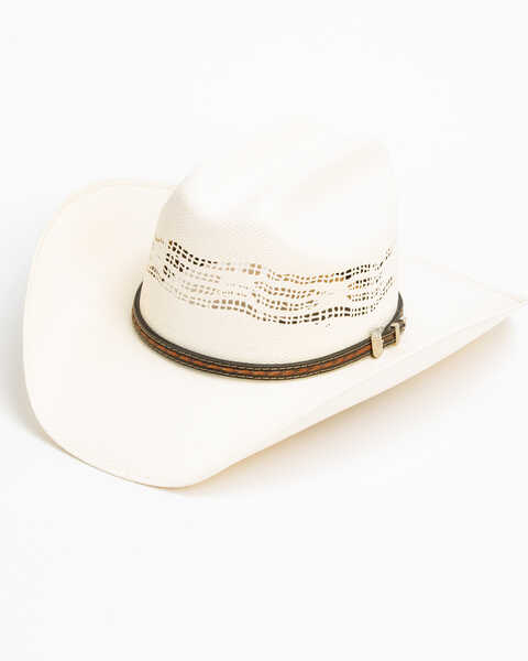 Cody James Men's 20X Low Cattleman Pro Rodeo Bangora Straw Hat, Natural, hi-res