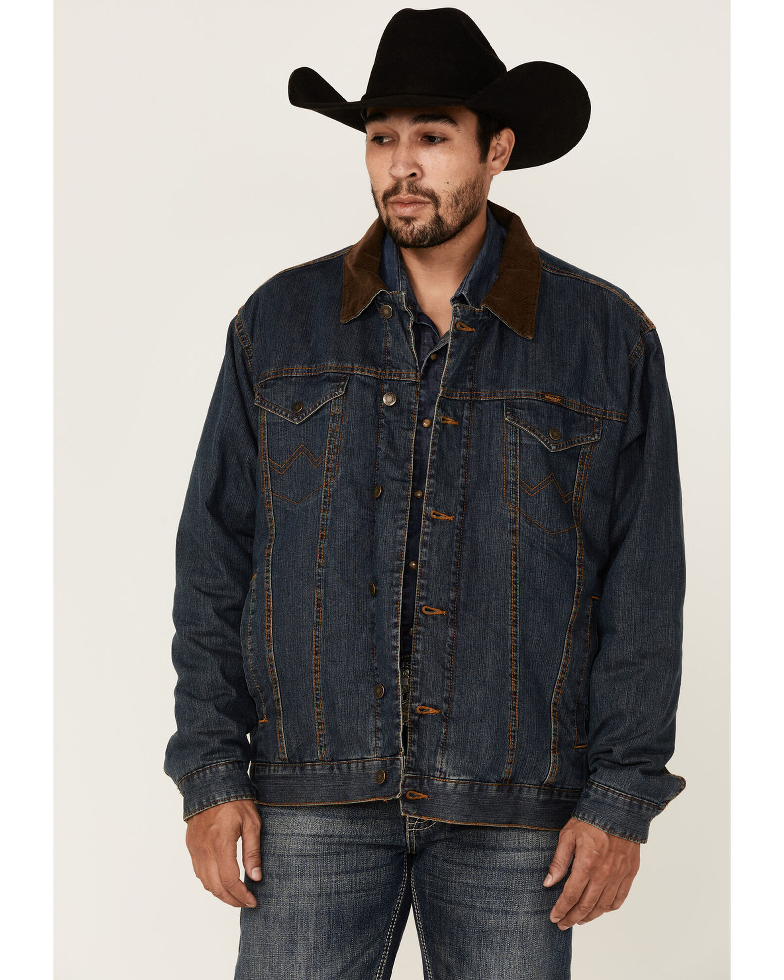Wrangler Men s Concealed Carry Blanket Lined Denim Jacket Sheplers