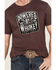 Cody James Men's Powered By Whiskey Short Sleeve Graphic T-Shirt, Burgundy, hi-res