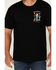 Image #4 - Riot Society Men's Boot Barn Exclusive Lost in Paradise Short Sleeve Graphic T-Shirt, Black, hi-res