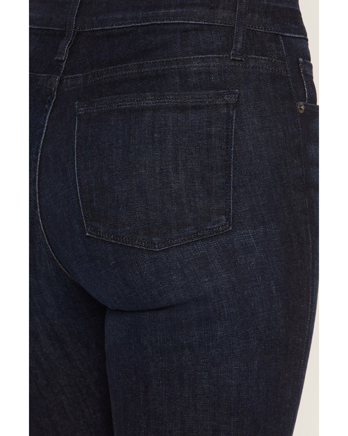 Image #4 - Haala Women's Deep Ocean Dark Wash Bella Trouser Flare Stretch Denim Jeans, Dark Wash, hi-res